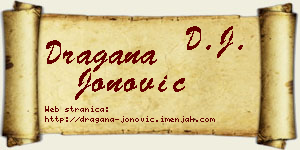 Dragana Jonović vizit kartica